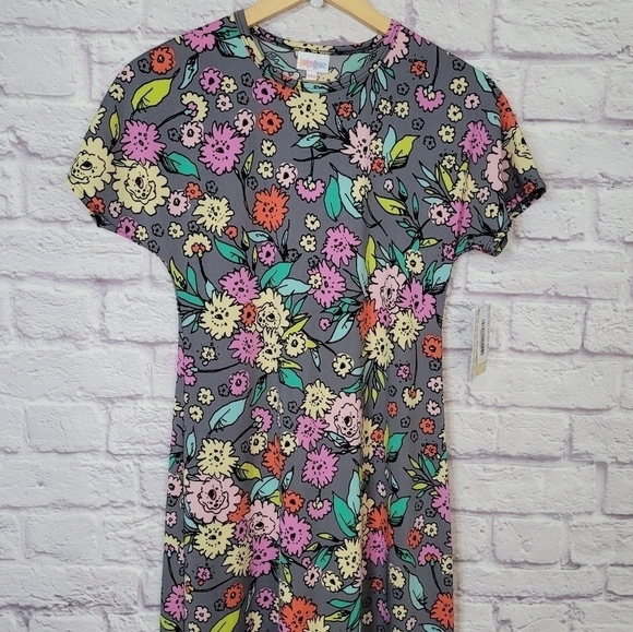 LuLaroe Multi-color Floral Print Marie Maxi Sundress Dress XXS *NEW - Picture 10 of 11